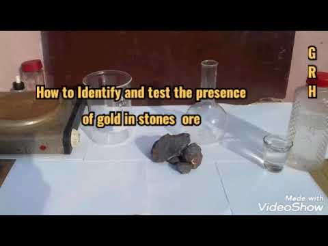 How to Identify and test the presence of gold in stones .