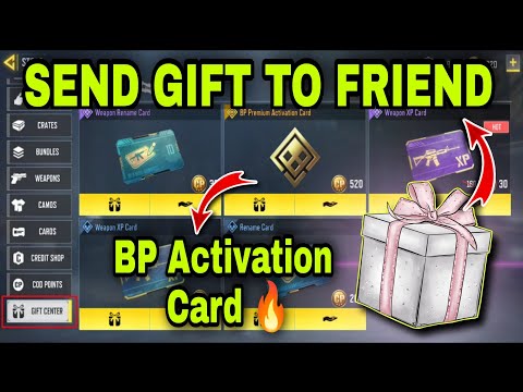 HOW TO SENT GIFT TO YOUR FRIEND IN GAME COD MOBILE - NEW FEATURE GIFT CENTER IN COD MOBILE