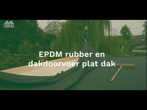 Montage van EPDM dakbedekking met aluminium afwerking