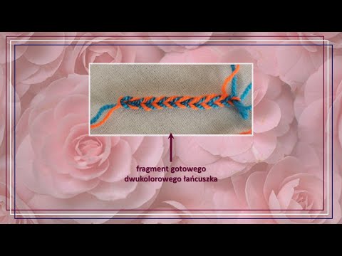 #Szydełko​​​ - motywy dekoracyjne. Dwukolorowy łańcuszek. #Crochet: 2color chain.