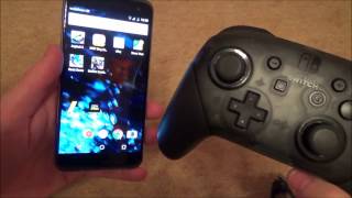Connecting the Nintendo Switch PRO CONTROLLER to Android Mobile Cell PHONE
