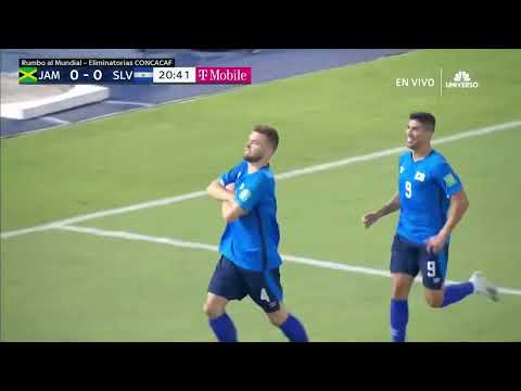 Gol de Eriq Zavaleta   Jamaica vs El Salvador 0 1