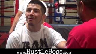 Brandon Rios takes a few jabs at Freddie Roach before training [Behind the scenes footage]