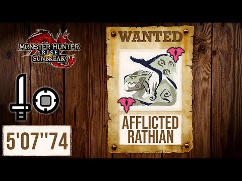 MHR Sunbreak | Solo Afflicted Rathian (Sword and Shield | SnS) - 5'07''74