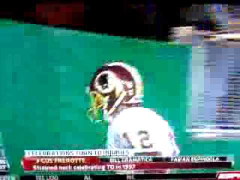 Gus Frerotte Headbutts Wall