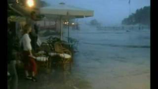 preview picture of video '2004 Greece- Storm in Parga - Martha and Tena singing Aspri mera'