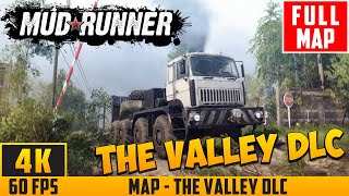 Spintires: MudRunner (2017) - Full Walkthrough Map - The Valley DLC - No Commentary (4K 60FPS)