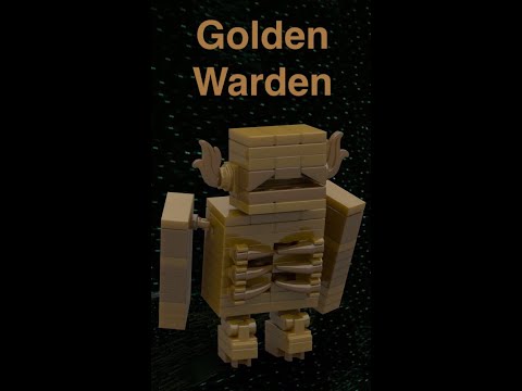 Brick Engineering - Lego Minecraft: Custom Golden Warden v2 - Animation
