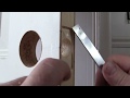 how to drill new door knob for the beginner