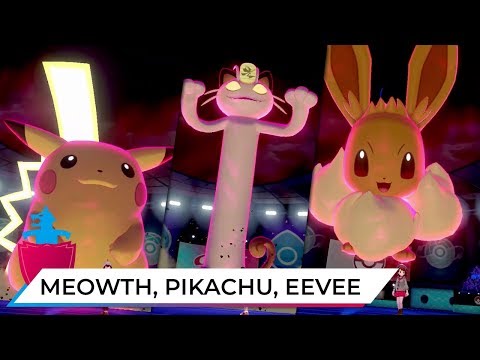 Come ottenere le forme GIGAMAX di Meowth, Pikachu ed Eevee!