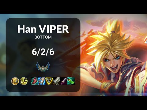 Han Viper Ezreal vs Draven BOTTOM - KR CHALLENGER Patch 15.3