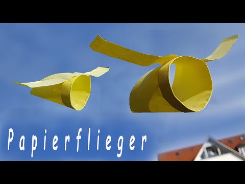 Papier Flieger: Röhrenflieger falten