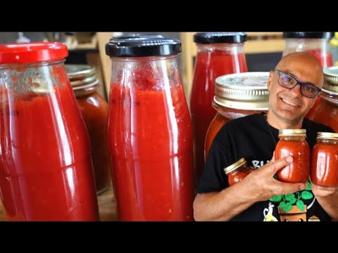 PASSATA DI POMODORO FATTA IN CASA ricetta salsa passata di pomodoro fatta in casa