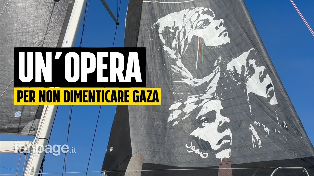 Laika, la street artist a Sanremo: un'opera per non dimenticare Gaza