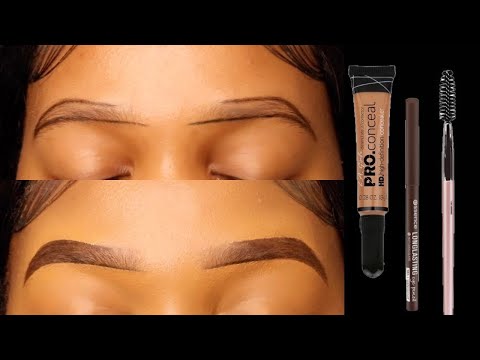 EASY: HOW TO DO YOUR EYEBROWS FOR BEGINNERS 2023 | TebelloRapabi