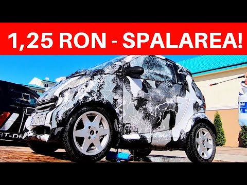 CUM ITI SPELI MASINA CU 1,25 RON / SPALARE CU  SPUMA+CEARA