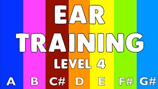 EAR TRAINING GAME Level 4 - Learn & Guess the Notes (A Major Scale)