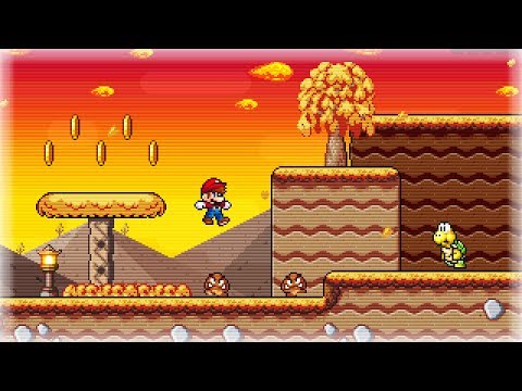 Super Mario UniMaker 1.S.2 - Custom Level - [Golden Autumn]