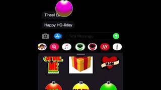 Holiday Texting Stickers by Deven & Ned