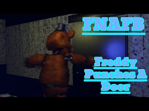 (FNAF/Blender) FNAFB Animated - Freddy Punches A Door