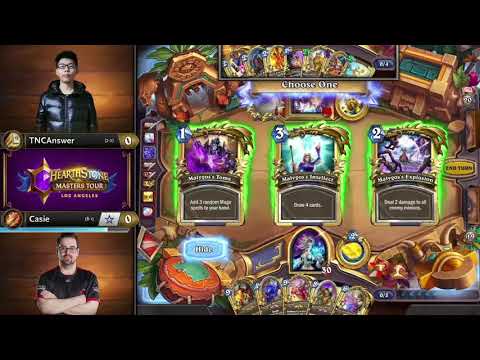 TNCAnswer vs Casie - Semifinals - Hearthstone Masters Tour Los Angeles