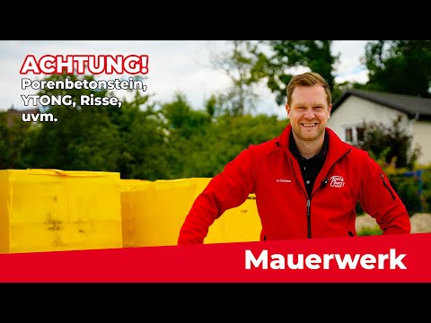 Porenbetonstein, YTONG und Risse: Was du beim Mauerwerk beachten musst