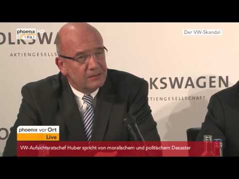 VW-Skandal:  PK mit Berthold Huber zur Nachfolge von Martin Winterkorn am 25.09.2015
