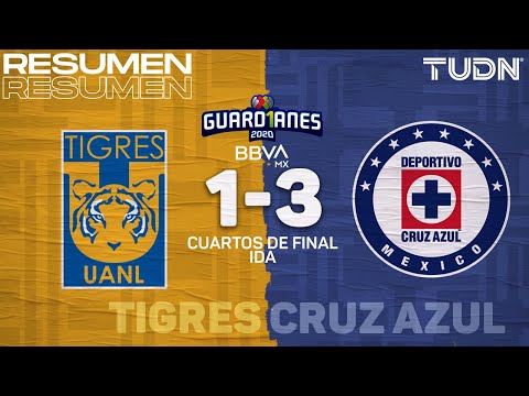 Highlights and goals | Tigres 1-3 Cruz Azul | First Leg Quarterfinals - Guard1anes 2020 Liga BBVA...