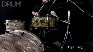 Video thumbnail for Gear Demo/Review: Canopus Zelkova Snare Drum by DRUM! Magazine