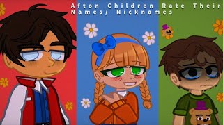 The Afton Children Rate Their Nicknames/Names