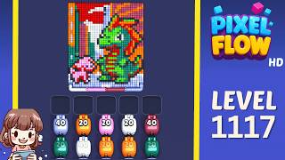Pixel Flow Level 1117 Solution Walkthrough