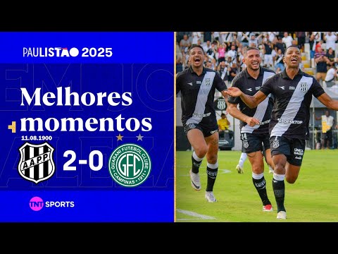 Gols e lances de Ponte Preta x Guarani
