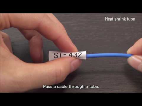 Casio XR-18HSWE 18mm Heat Shrink Tape