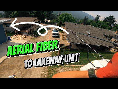 FIBER OPTIC CABLE INSTALL+50M DROP ALMOST DIDN’T REACH