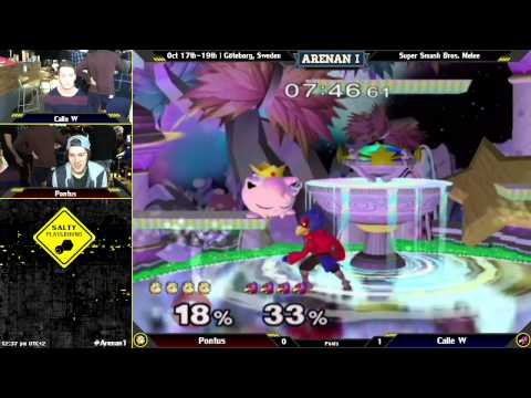 Arenan I - Pontus (Jigglypuff) Vs. Calle W (Falco) - Melee Pools