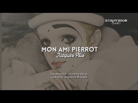 04) MONACO "Mon ami Pierrot" - Jacques Pills (Lyrics) [Eurovision 1959] HD