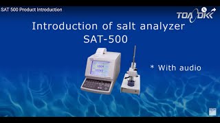SAT-500 Salt Analyzer | Fast & Accurate Salt Testing from DKK-TOA