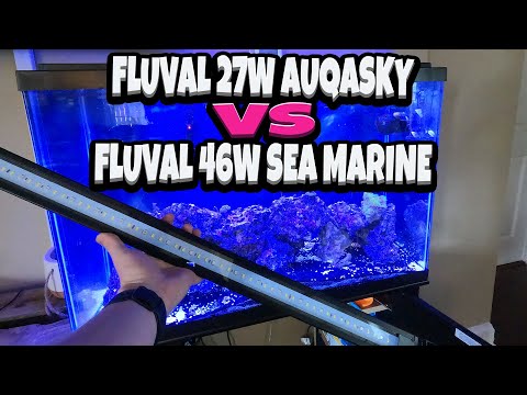 Fluval 27W Auqasky Vs Fluval 48W Sea Marine