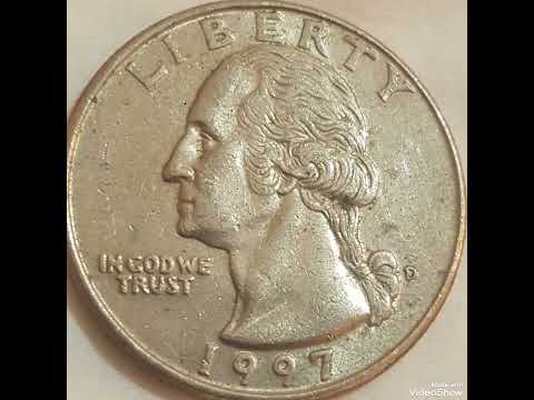 1997D & Quarter dollar mint error United states of America coin value and price rare.