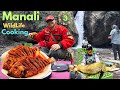 Manali Wildlife Cooking दूध वाली Muglai Maggi Trout Fish Best Siddu Wood Fired Pizza C