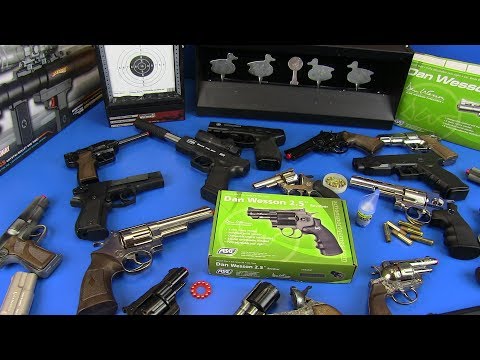 Airsoft Black & Silver Revolvers ! Box of Gun Toys