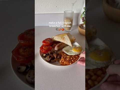 the beans are my favorite part 🤌🏼 #englishbreakfast #fullenglish #breakfastrecipe #recipeinspo