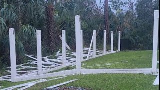 The damage of hurricane Ian