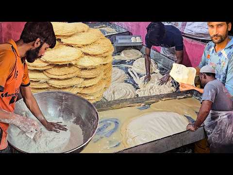 How to Make PHENI? Amazing Ramadan Sweet Dish Pheni Recipe! Feni Making Process Street Food Karachi