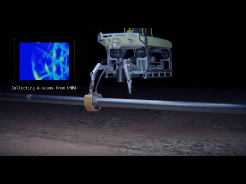 Verne-NDT, Long range ultrasound subsea pipe inspection.
