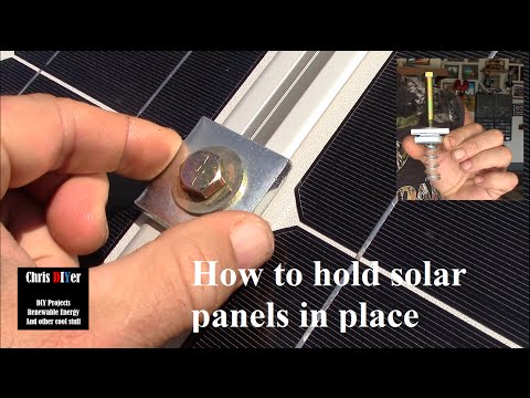 How to mount solar panels with Superstrut flat washers, spring nuts, 3/8" Grade 8 bolts (3")