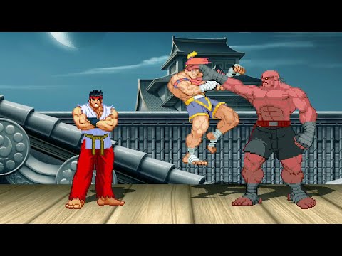 💪SAGAT MB-02 vs VIOLENT KEN💥 vs SHIN RYU🔥 - 💥Street Fighter Hardest Level Battle💥