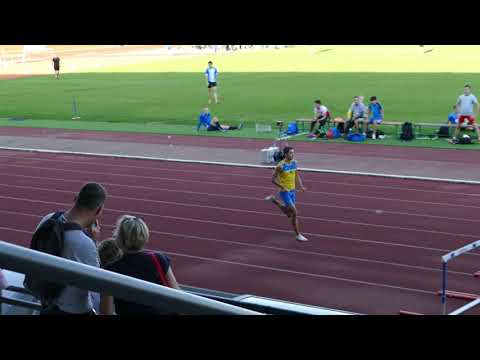 Matic Ian Guček (SLO) 400 m Hurdles 1. Place Slovenian Team Championship Ljubljana 2021