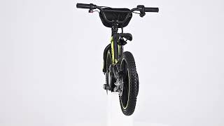 RIRIBIKE RTX6 elektrische loopfiets 24V (16"), geel, lithiumaccu, 250 W motor, schijfrem