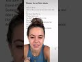 First date rules #shorts #tiktok